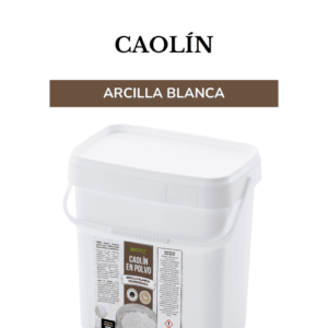 Caolín arcilla blanca pura