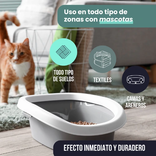 Destruye las partículas del mal olor