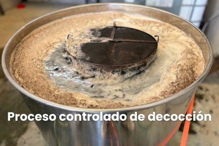 Proceso controlado de descocción de cola de caballo