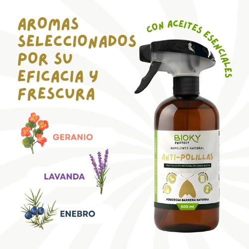Con aceites naturales esenciales como geranio