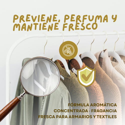 Previene la aparición de polillas en armarios