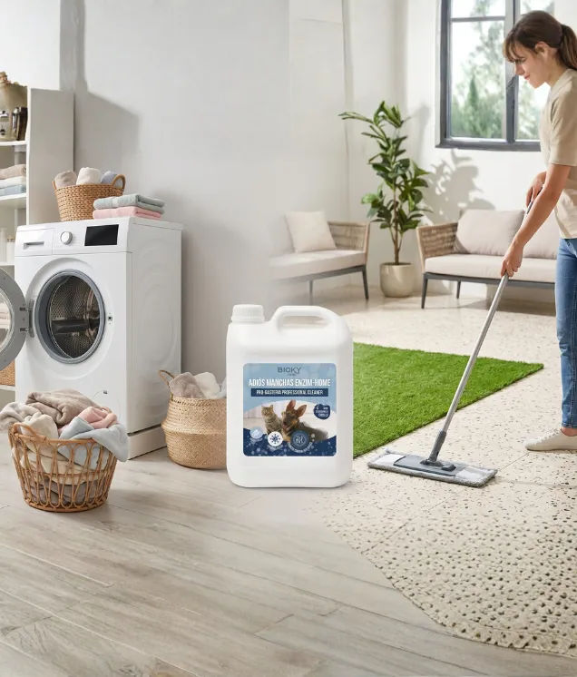 Detergente y limpiador enzimático multisuperficie