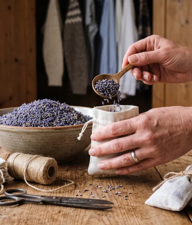 Prepara bolsitas aromáticas de lavanda